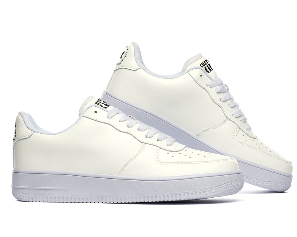 Ivory Sneakers: Solid Ivory Court Sneakers