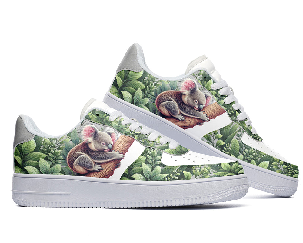 Koala Sneakers: Koala Illustration Court Sneakers