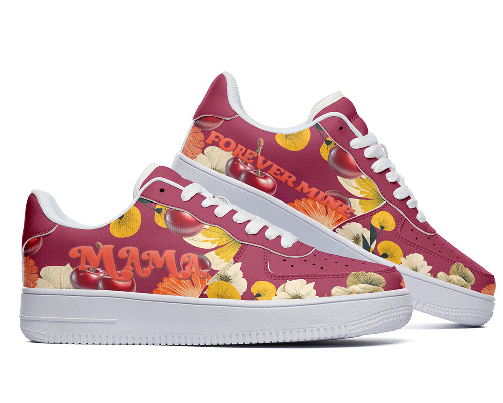 Mother’s Day Sneakers: Floral Cherry Mama Court Sneakers