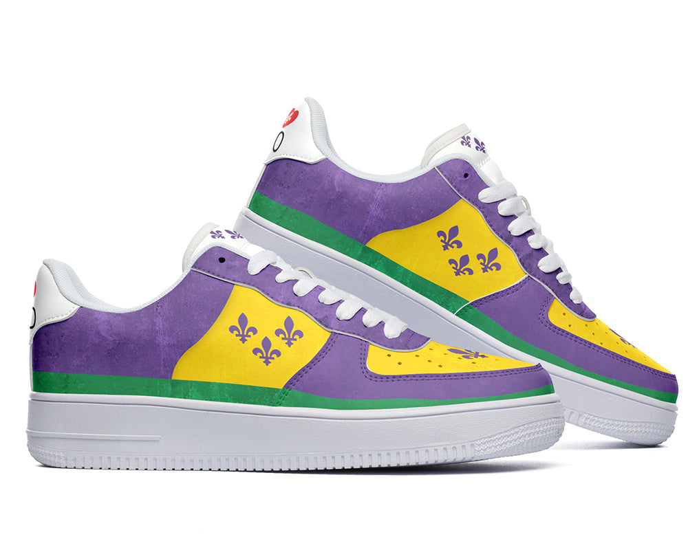 New Orleans Sneakers: Mardi Gras Court Sneakers