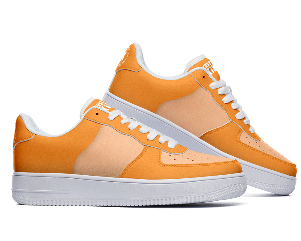 Orange Sneakers: Orange Color Court Sneakers