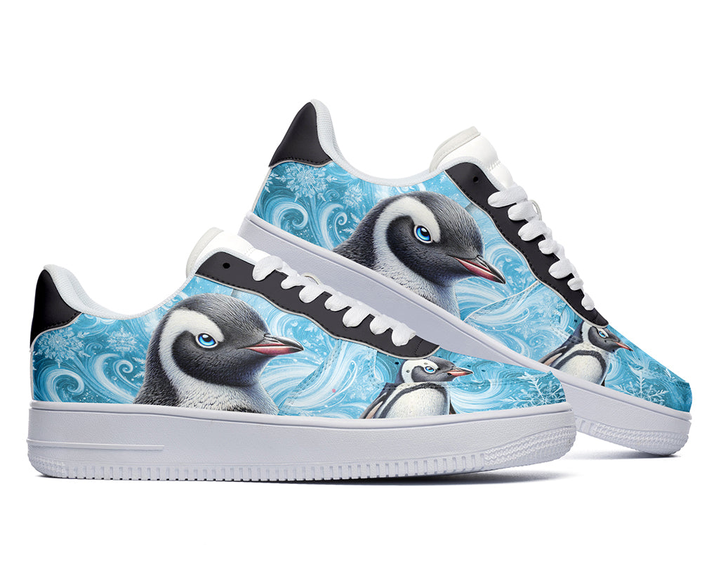 Penguin Sneakers: Penguin Illustration Court Sneakers