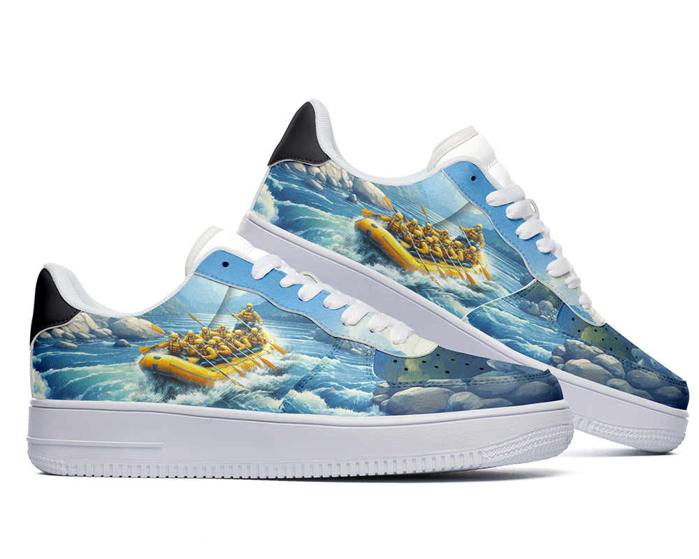 Rafting Sneakers: Rafting Illustration Court Sneakers