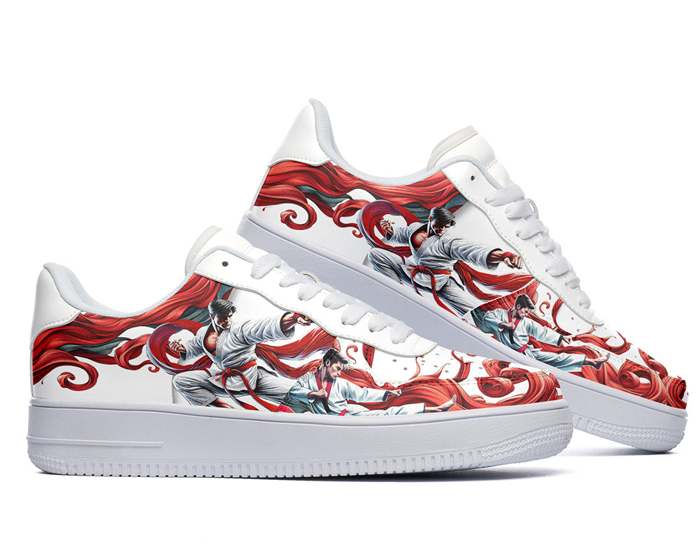 Taekwondo Sneakers: Taekwondo Illustration Court Sneakers