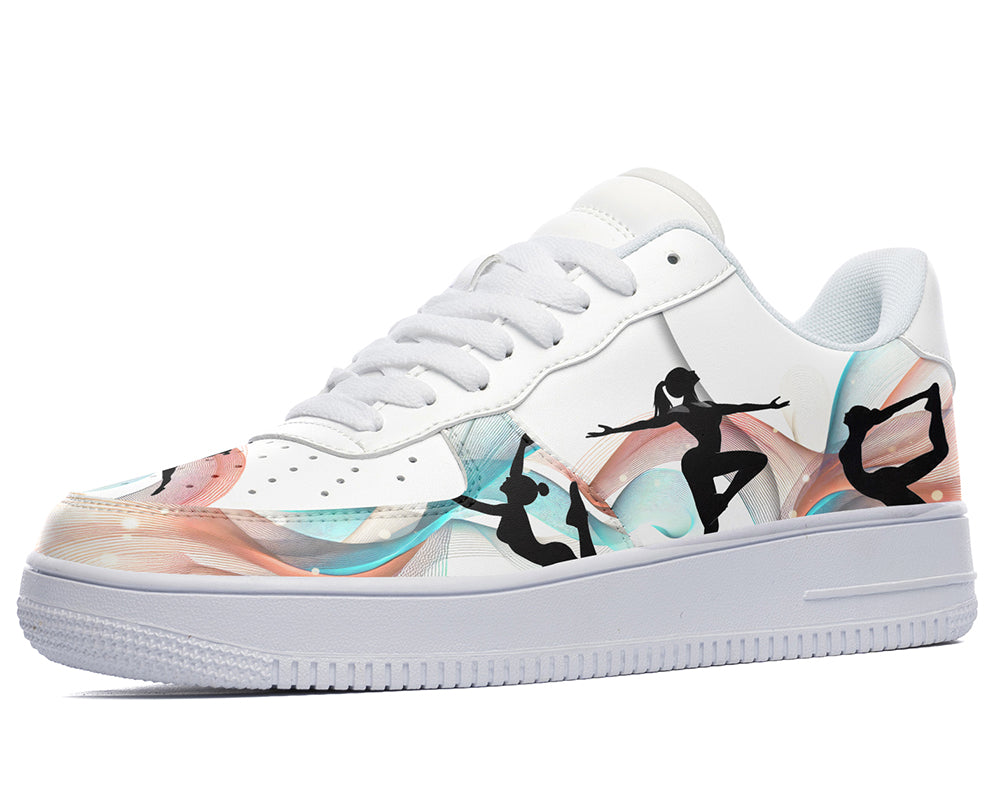 Ballet Sneakers: Ballet Illustration Court Sneakers