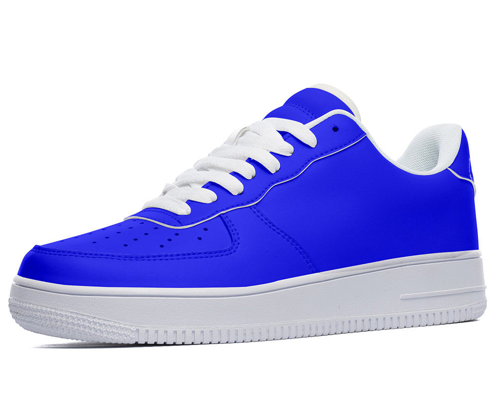 Royal Blue Sneakers: Solid Royal Blue Court Sneakers