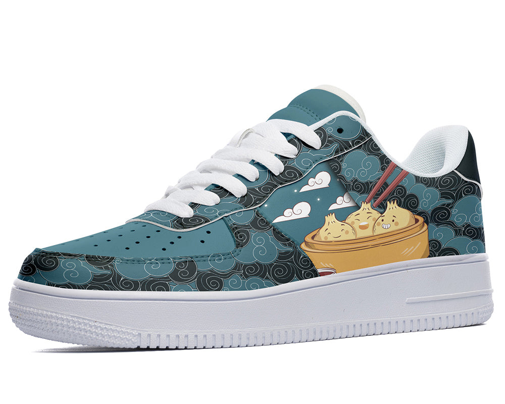 Dumpling Sneakers: Dumpling Pattern Court Sneakers