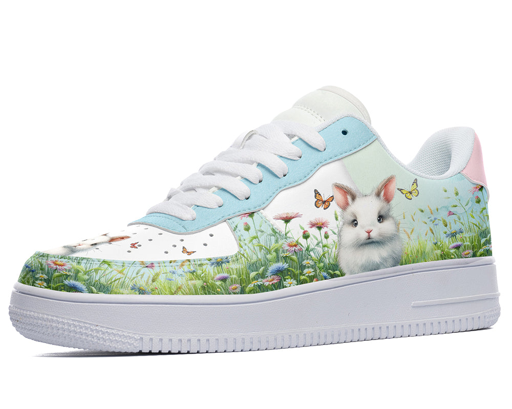 Easter Bunny Sneakers: Easter Bunny Pattern Court Sneakers
