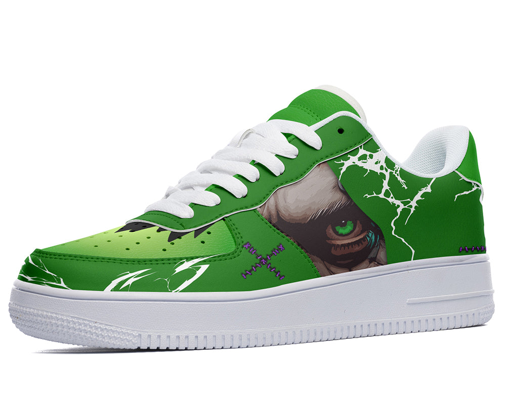 Frankenstein Sneakers: Stitched Monster Court Sneakers