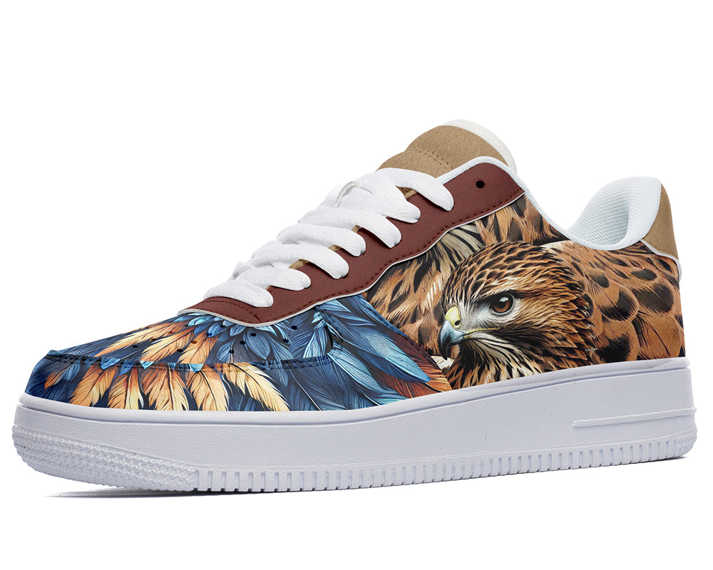 Hawk Sneakers: Hawk Illustration Court Sneakers