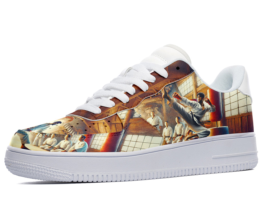 Karate Sneakers: Karate Illustration Court Sneakers