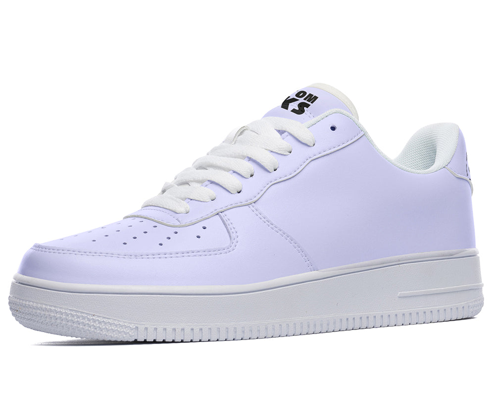 Lavender Sneakers: Solid Lavender Court Sneakers