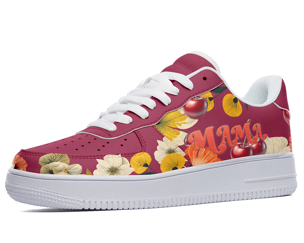 Mother’s Day Sneakers: Floral Cherry Mama Court Sneakers