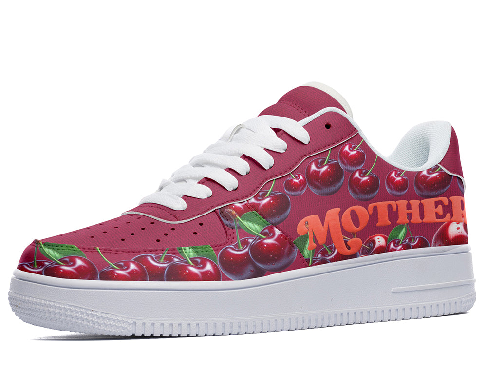 RED CHERRY SNEAKERS – THANKS A LOT, MOM