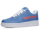 BLUE SNEAKERS WITH RED TEXT – THANKS A LOT, MOM