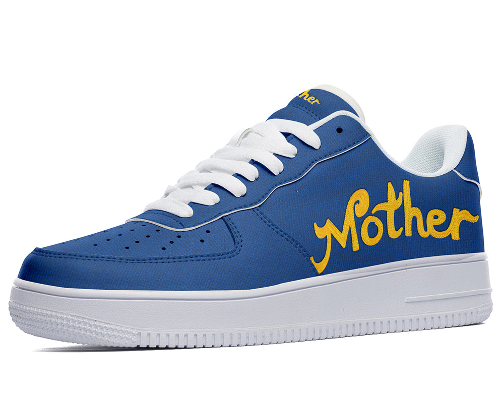 Mother Sneakers: Mother Loves You Text Court Sneakers