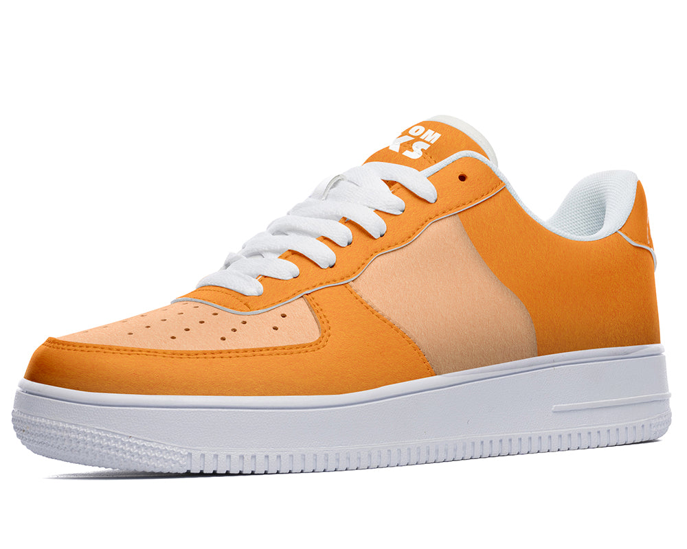 Orange Sneakers: Orange Color Court Sneakers