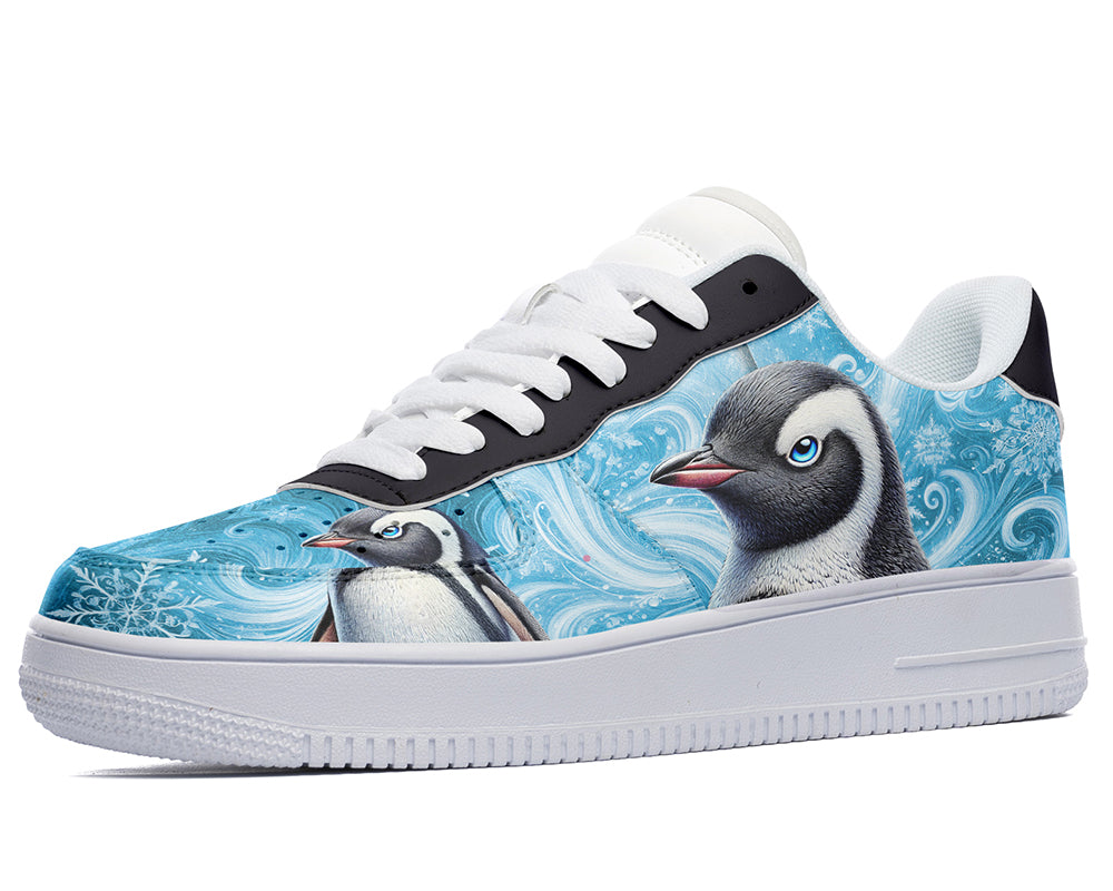 Penguin Sneakers: Penguin Illustration Court Sneakers