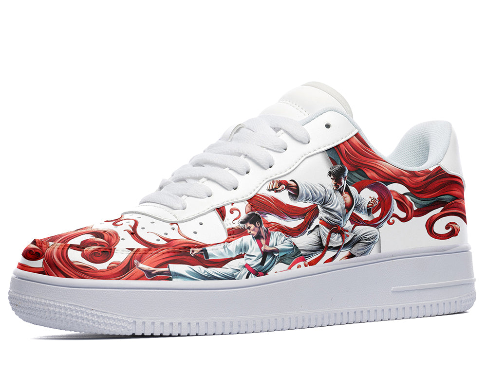 Taekwondo Sneakers: Taekwondo Illustration Court Sneakers