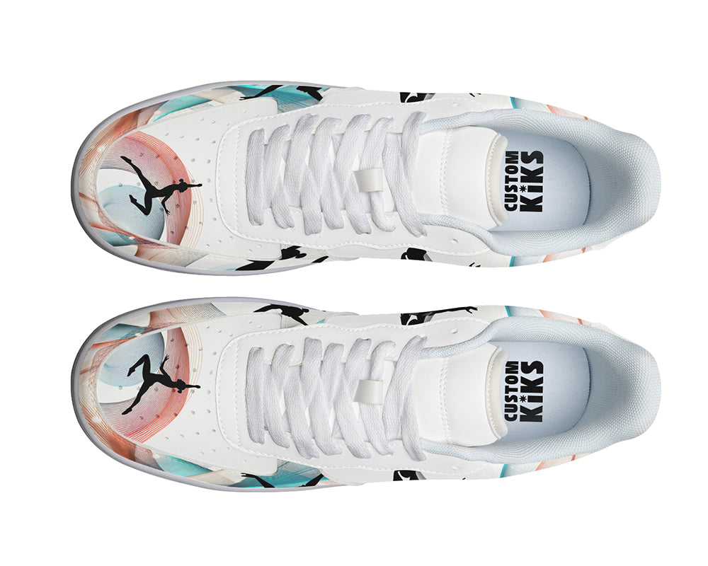 Ballet Sneakers: Ballet Illustration Court Sneakers