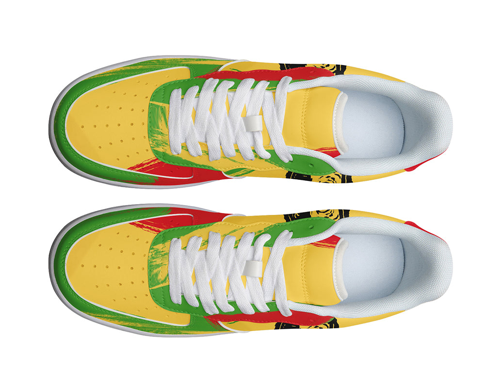 Shop Custom Kiks Bob Marley Sneakers featuring bold reggae colors, legendary artwork, and a lightweight, comfortable design. Limited-edition—order now!