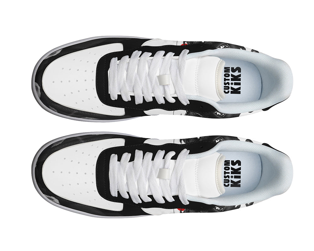 Dragon Sneakers: Dragon Illustration Court Sneakers