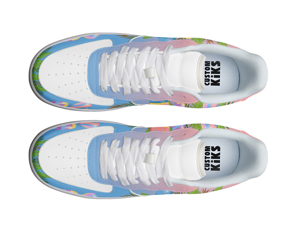Easter Egg Sneakers: Easter Egg Pattern Court Sneakers