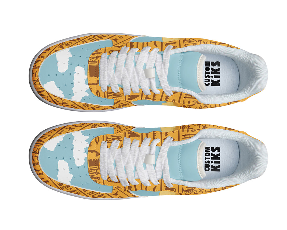 Egypt Sneakers: Pyramids Desert Court Sneakers