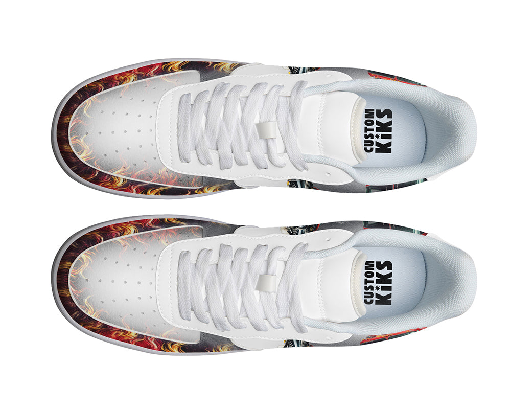 Firefighter Sneakers: Firefighter Illustration Court Sneakers