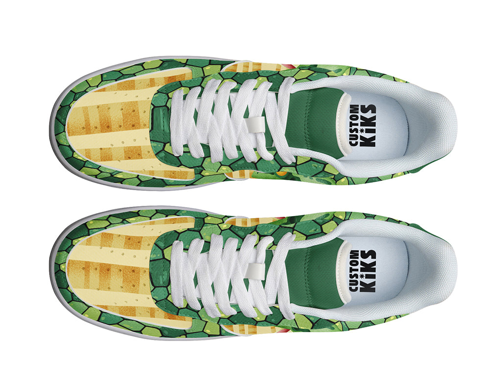 Frog Sneakers: Frog Pattern Court Sneakers