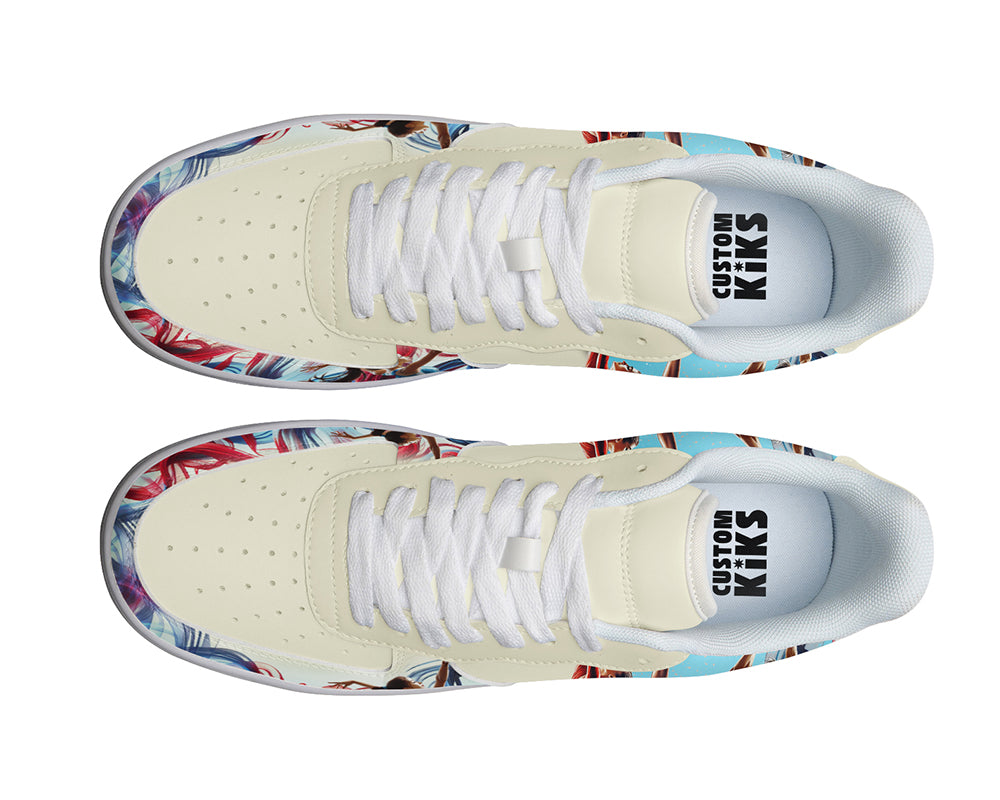 Gymnastics Sneakers: Gymnast Illustration Court Sneakers
