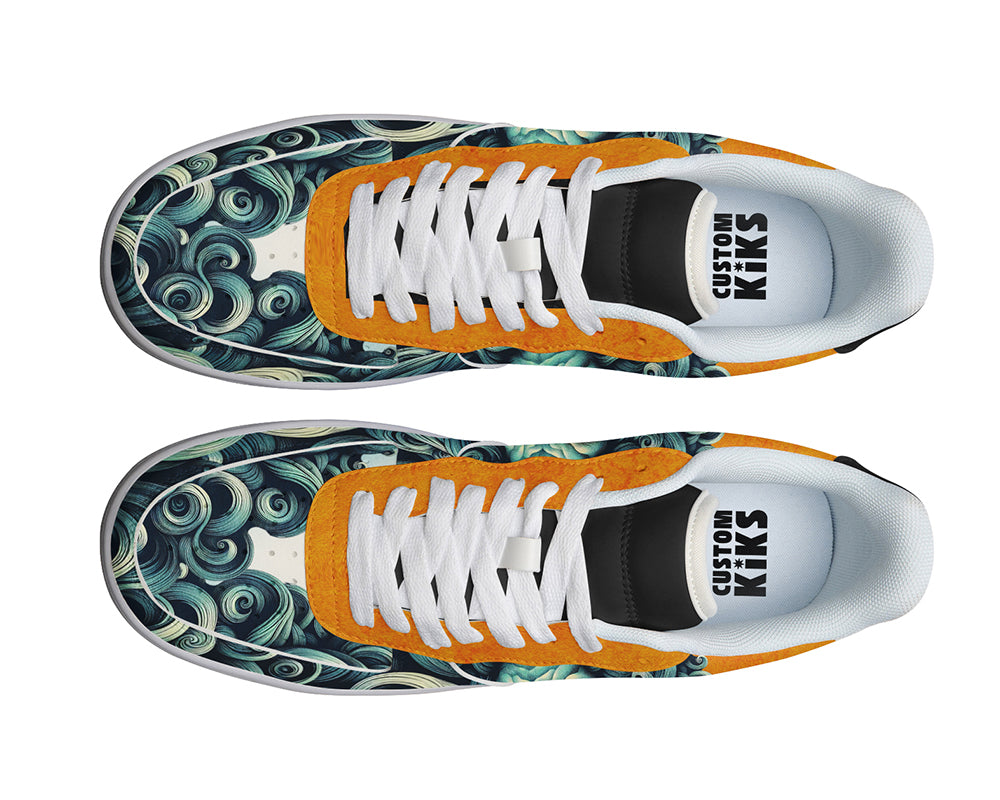 Greek God Sneakers: Greek God Illustration Court Sneakers