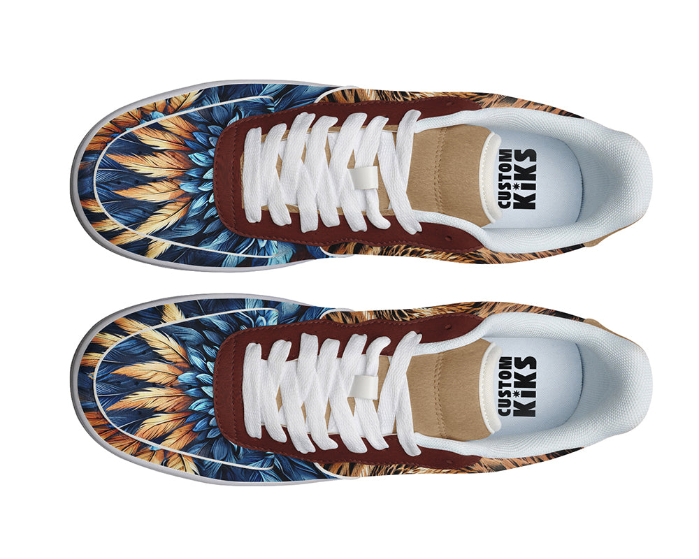 Hawk Sneakers: Hawk Illustration Court Sneakers