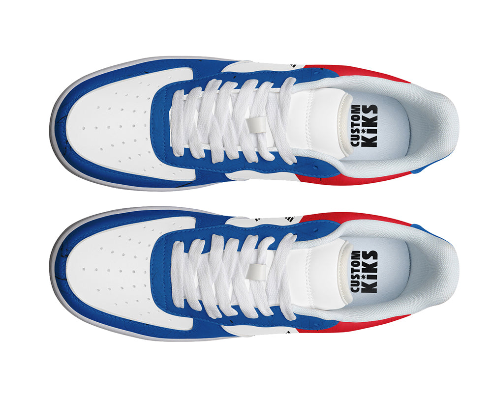 Korea Flag Sneakers: South Korean Flag Pattern Court Sneakers