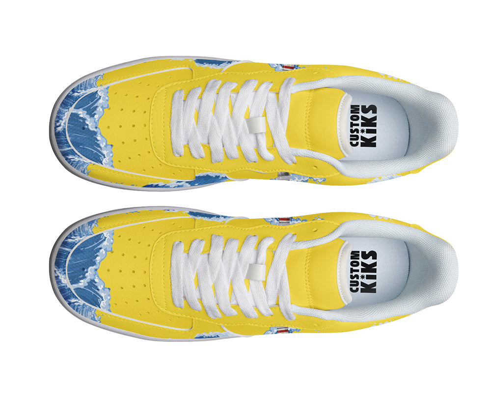 Lighthouse Sneakers: Lighthouse Illustration Court Sneakers