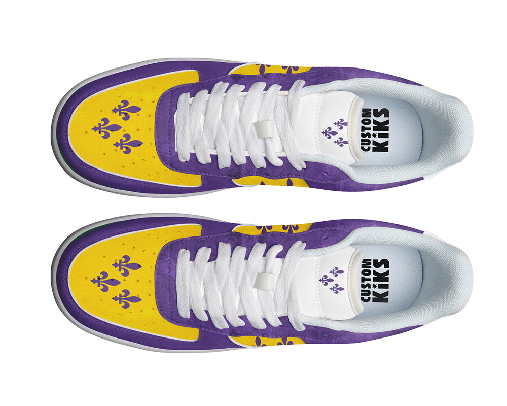 New Orleans Sneakers: Mardi Gras Court Sneakers