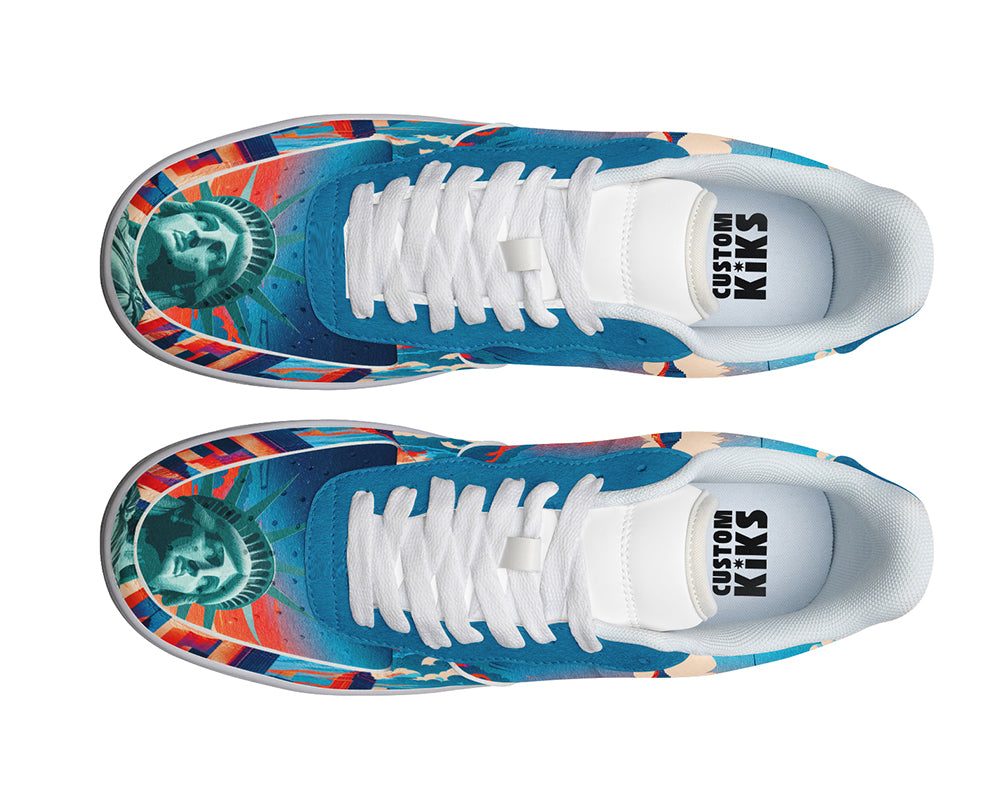 New York Sneakers: New York City Skyline Illustration Court Sneakers