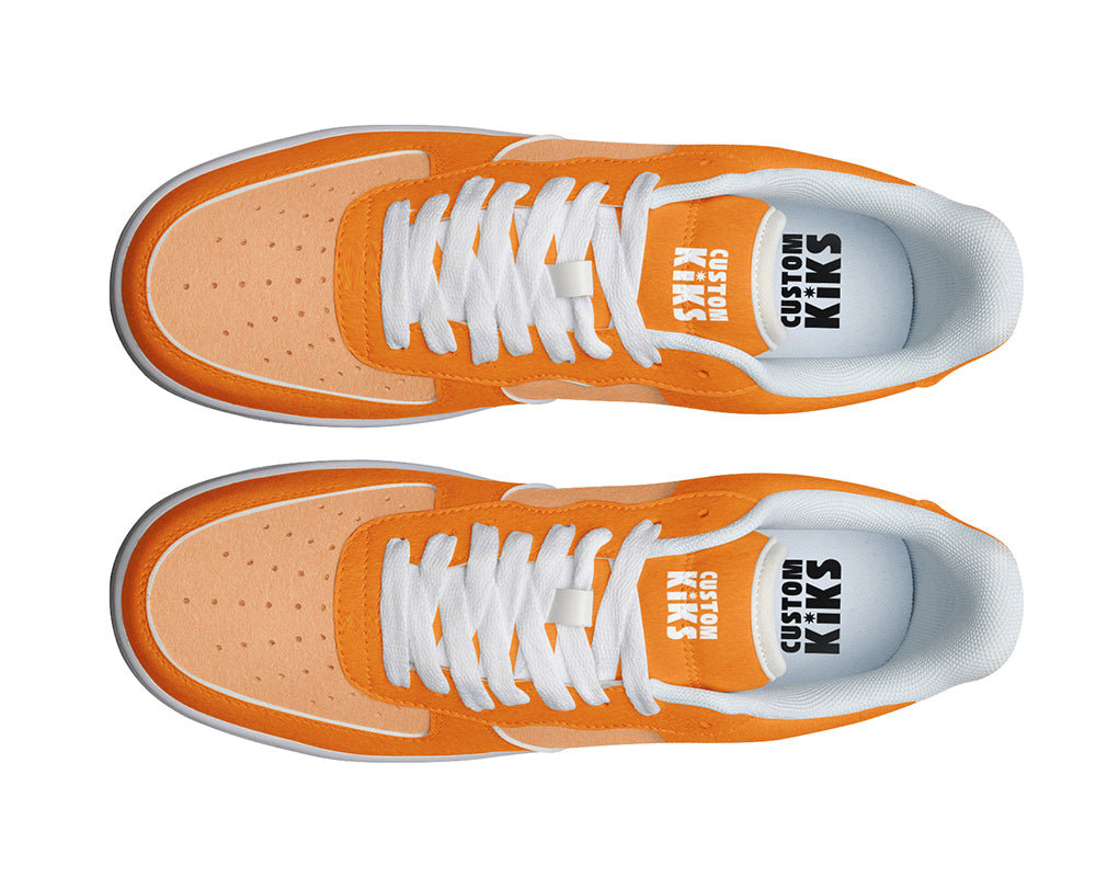 Orange Sneakers: Orange Color Court Sneakers
