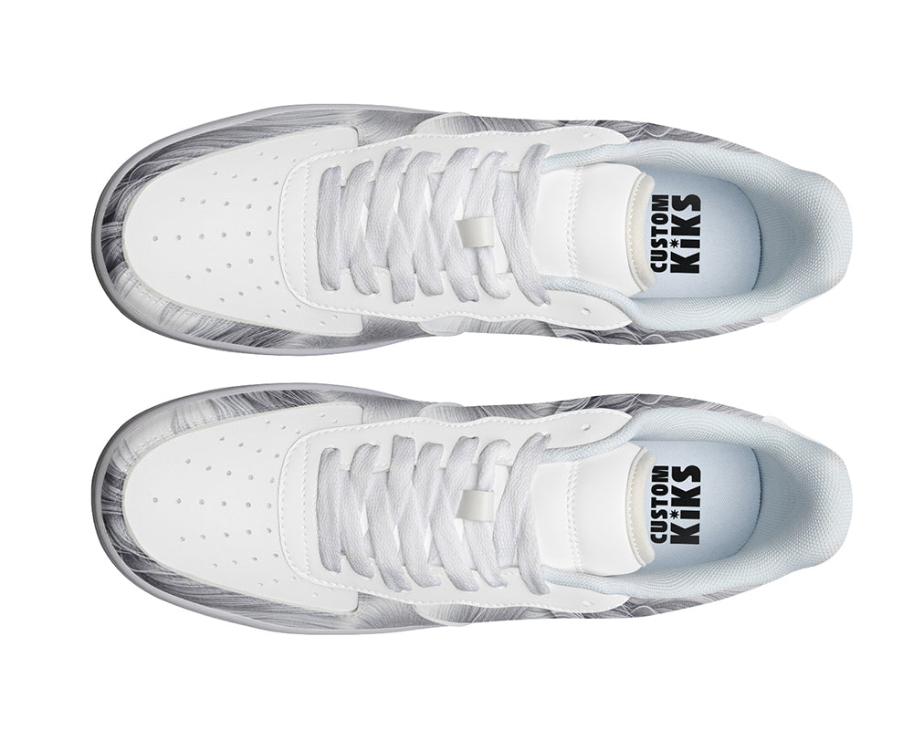 Rabbit Sneakers: Rabbit Illustration Court Sneakers