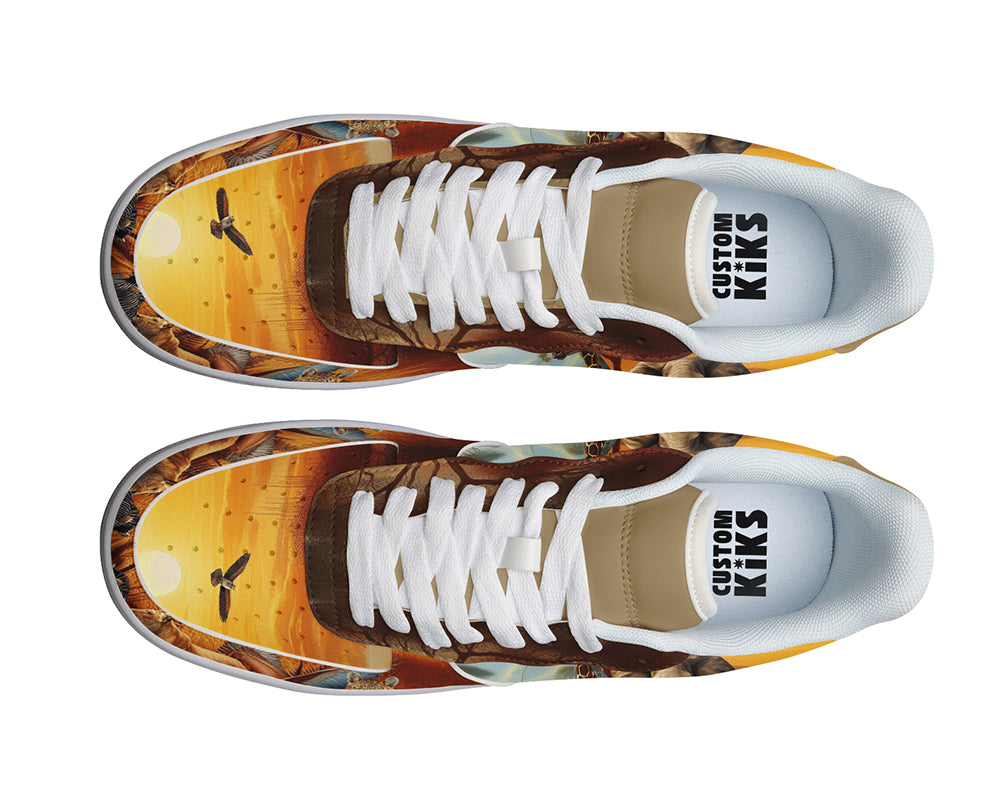 Safari Sneakers: Safari Animals Illustration Court Sneakers