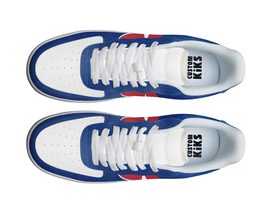 Texas Sneakers: Texas State Flag Pattern Court Sneakers
