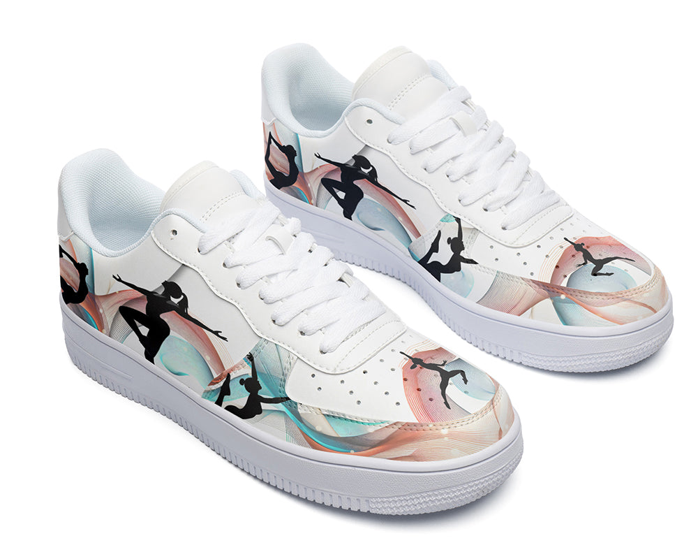 Ballet Sneakers: Ballet Illustration Court Sneakers