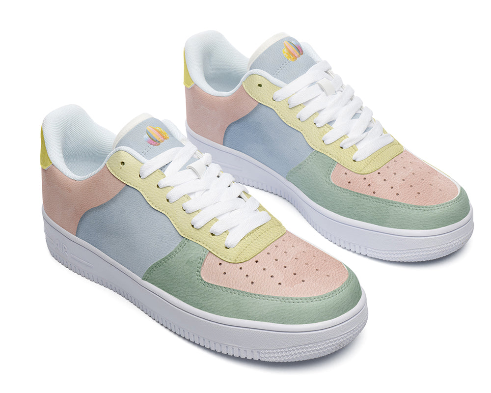 Pastel Easter Sneakers: Pastel Easter Colors Court Sneakers
