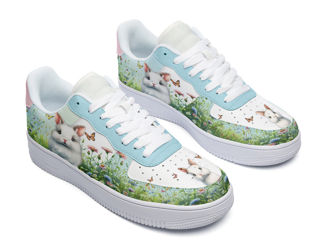 Easter Bunny Sneakers: Easter Bunny Pattern Court Sneakers