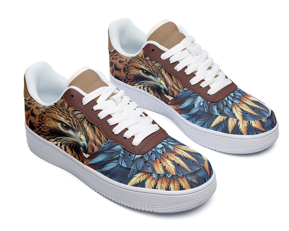 Hawk Sneakers: Hawk Illustration Court Sneakers