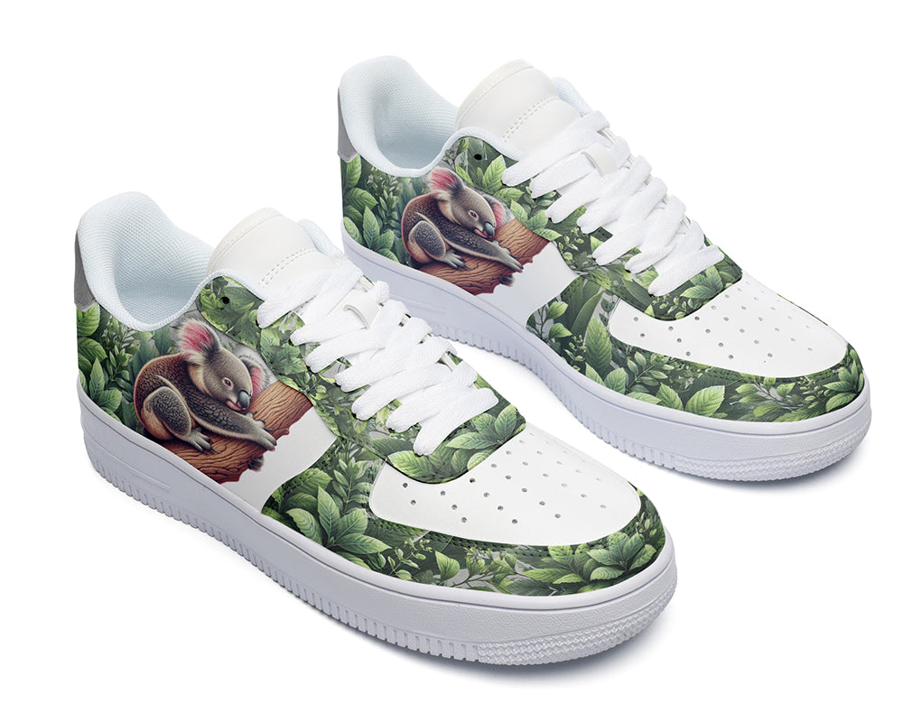Koala Sneakers: Koala Illustration Court Sneakers