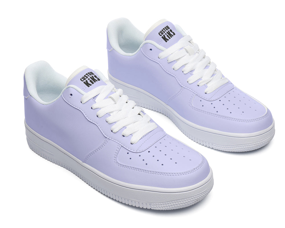 Lavender Sneakers: Solid Lavender Court Sneakers