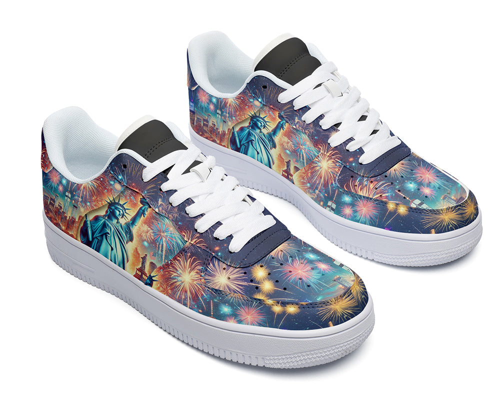 New York Fireworks Sneakers: American Celebration Court Sneakers