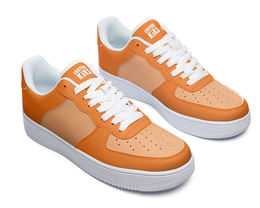 Orange Sneakers: Orange Color Court Sneakers