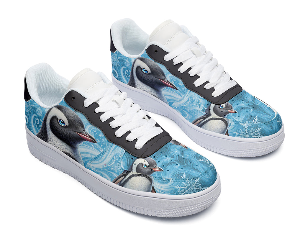 Penguin Sneakers: Penguin Illustration Court Sneakers